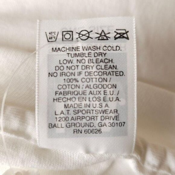 Vintage American Flag T Shirt Mens Size XL White 90s Patriotic Made In USA - Picture 5 of 6